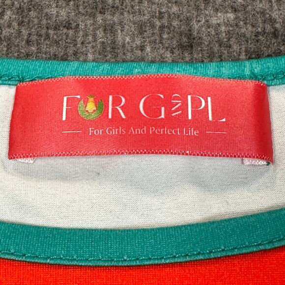 For Girls & Perfect Life Elf Costume Womens Large Green Tunic Dress Christmas - Picture 3 of 11